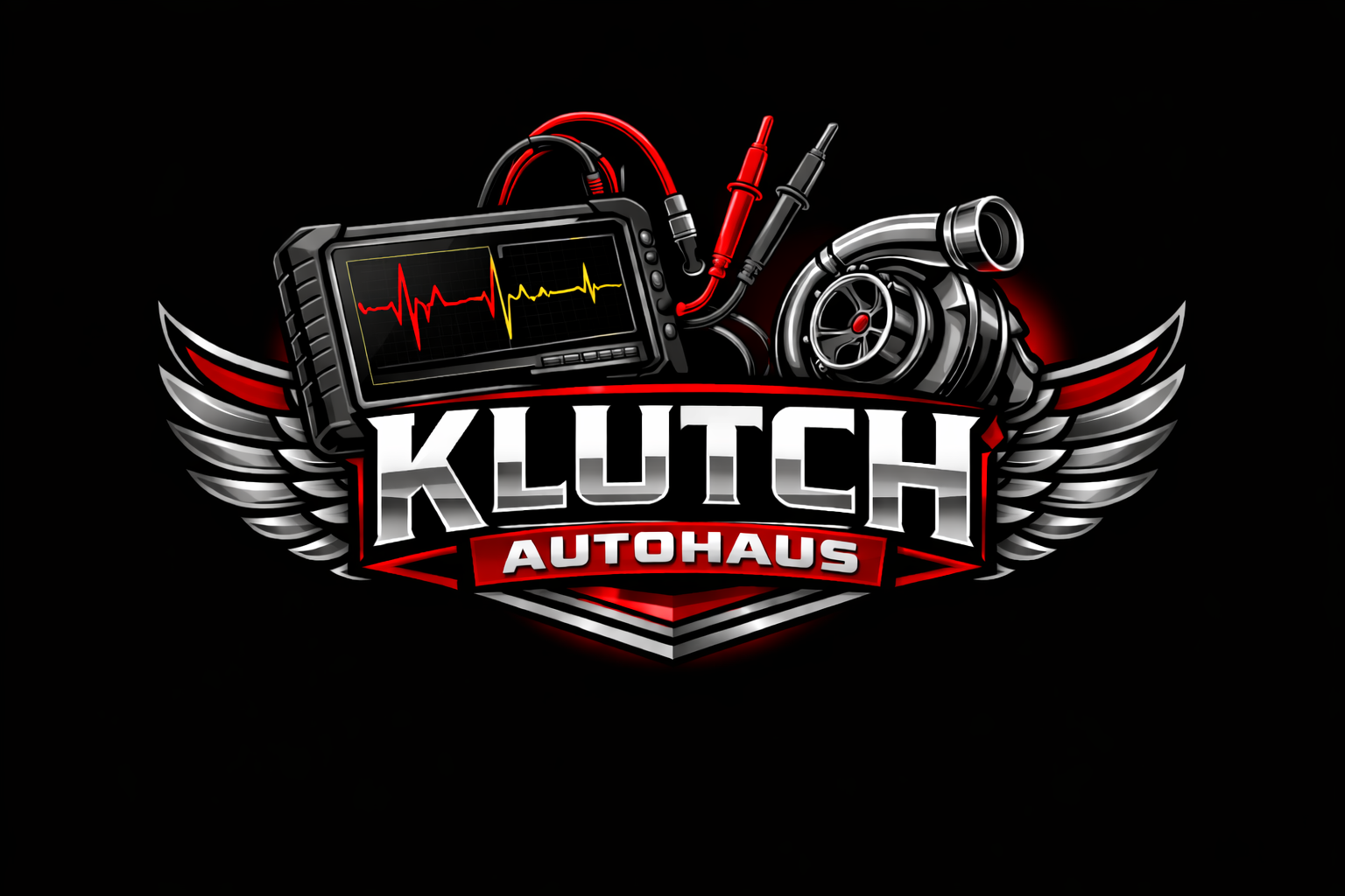 Klutch Autohaus Crescent Shield Logo